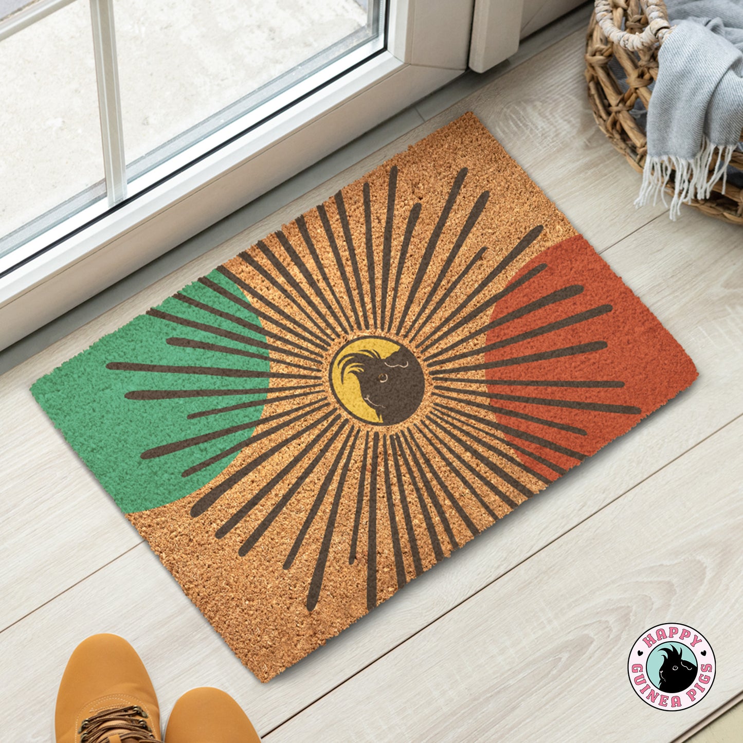 Guinea Pig Sun Burst Doormat