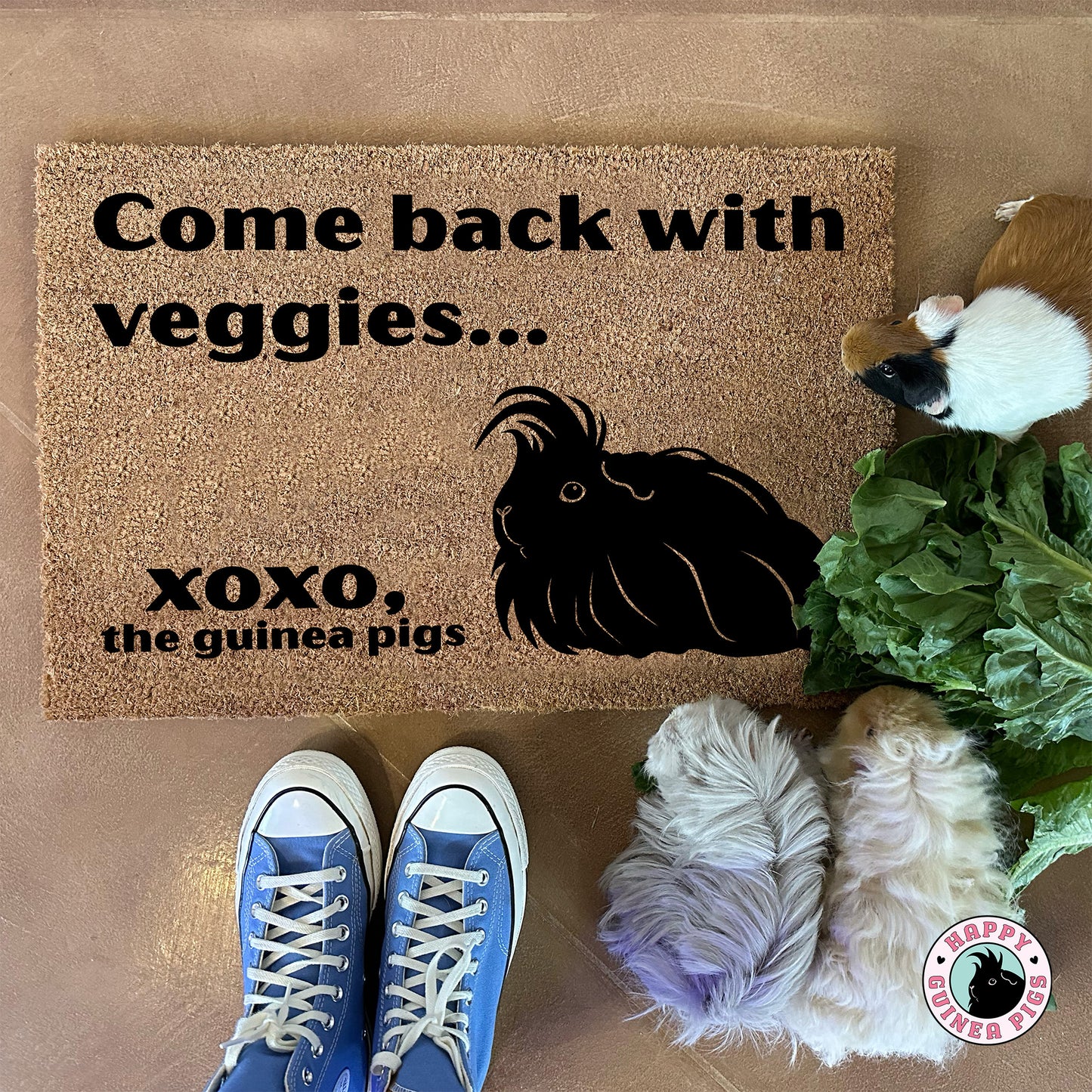 Come Back with Veggies Doormat