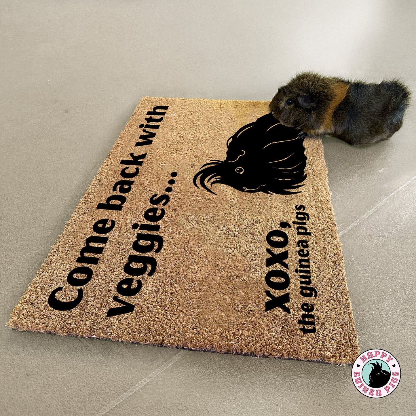 Come Back with Veggies Doormat