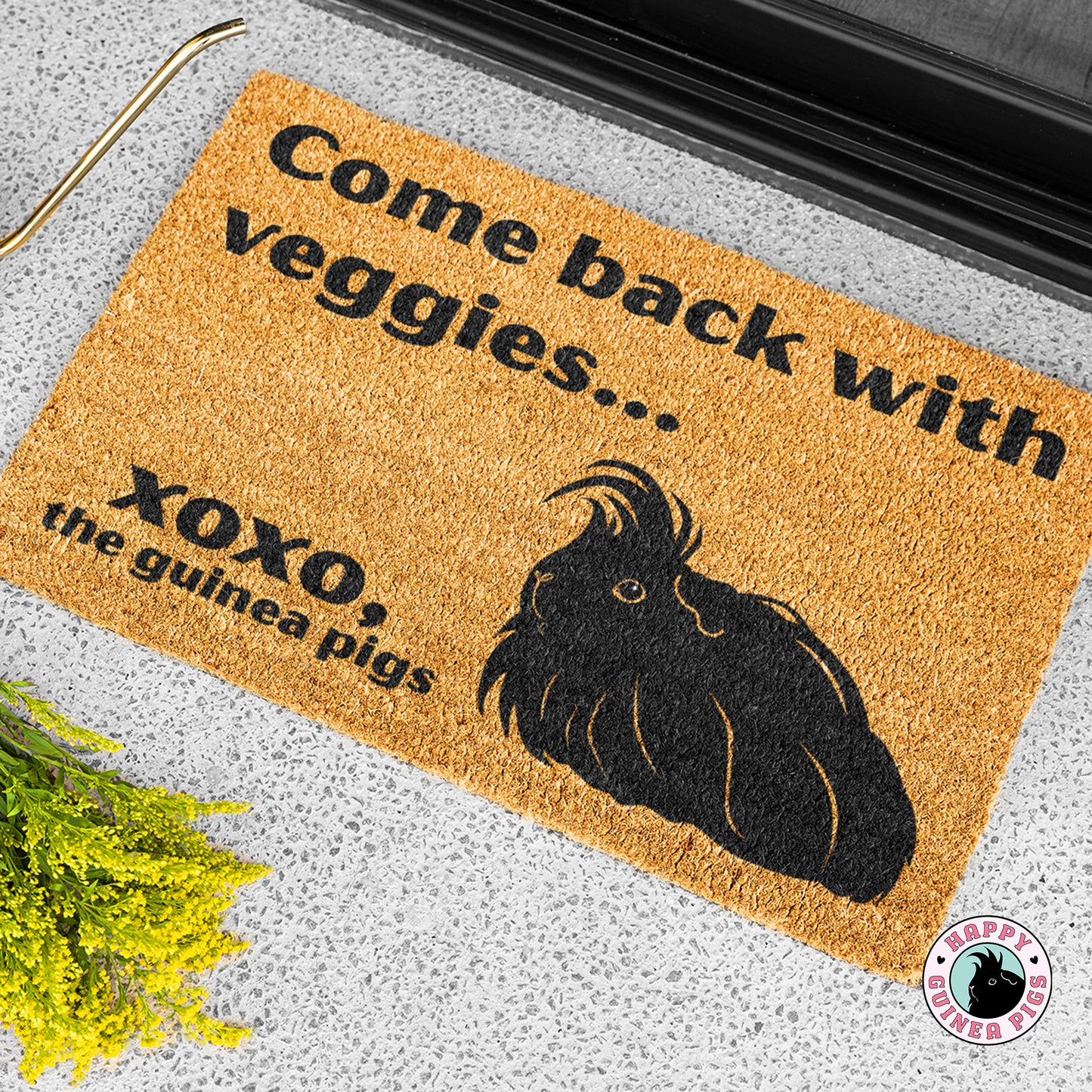 Come Back with Veggies Doormat