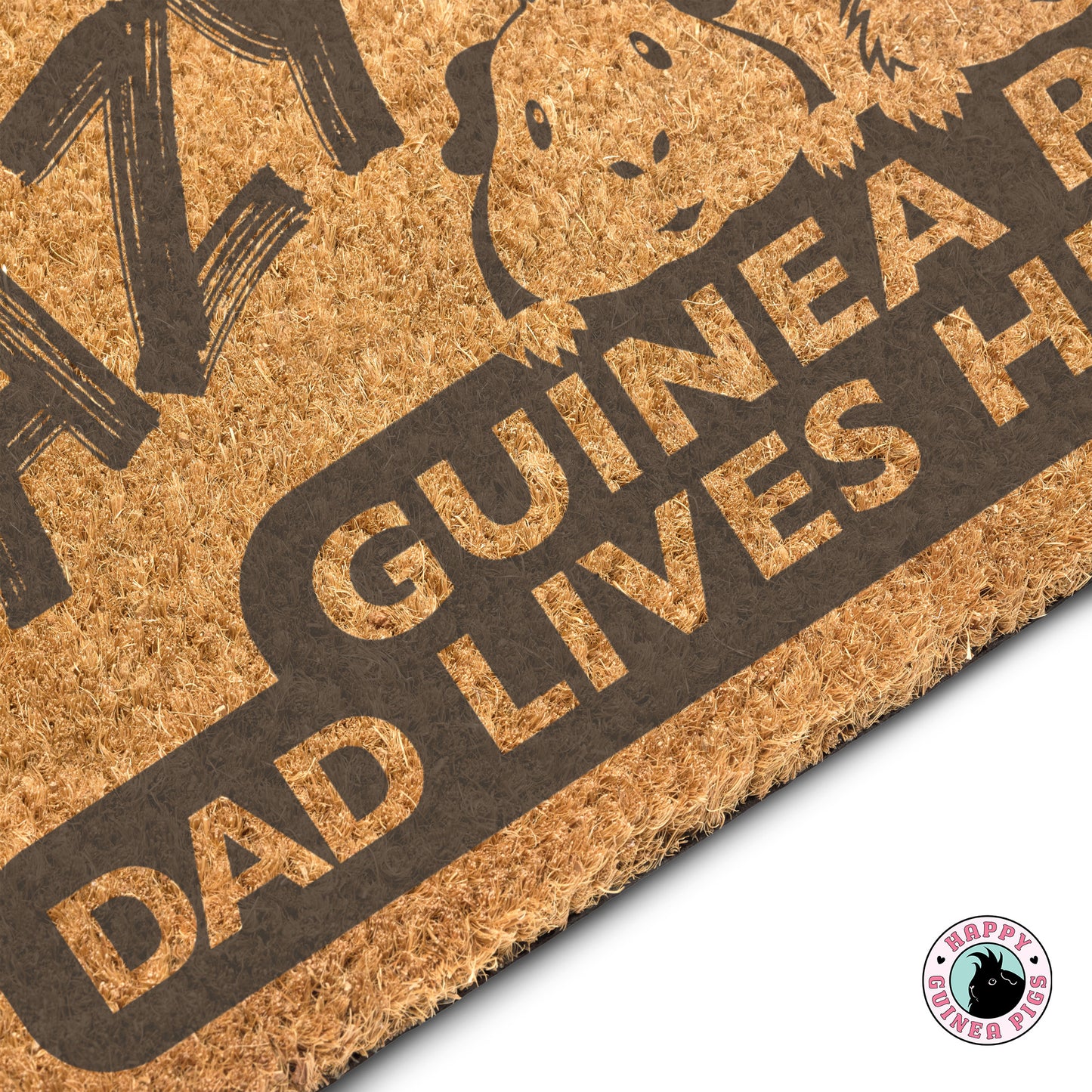 Crazy Guinea Pig Dad Lives Here Doormat