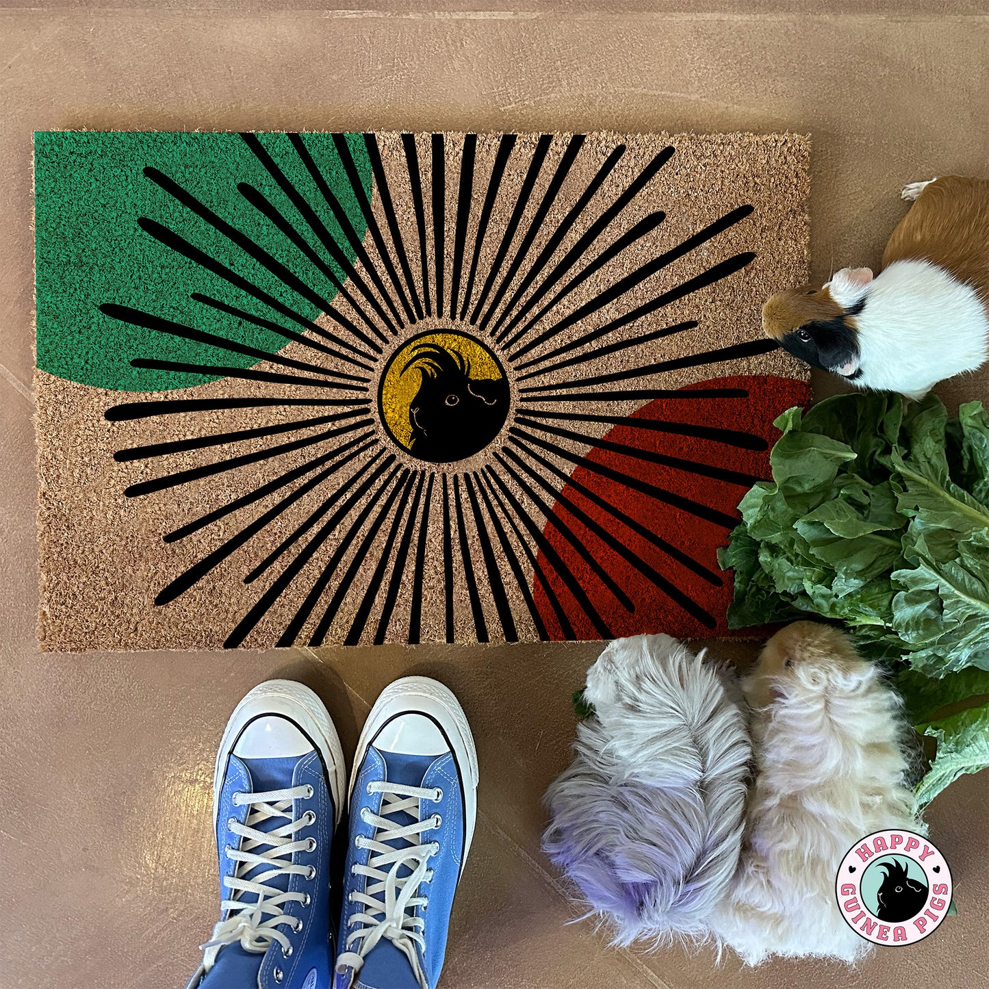 Guinea Pig Sun Burst Doormat