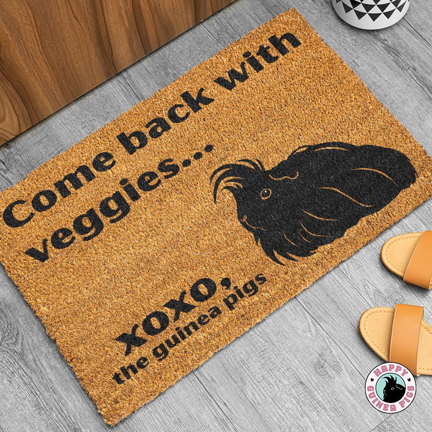 Come Back with Veggies Doormat