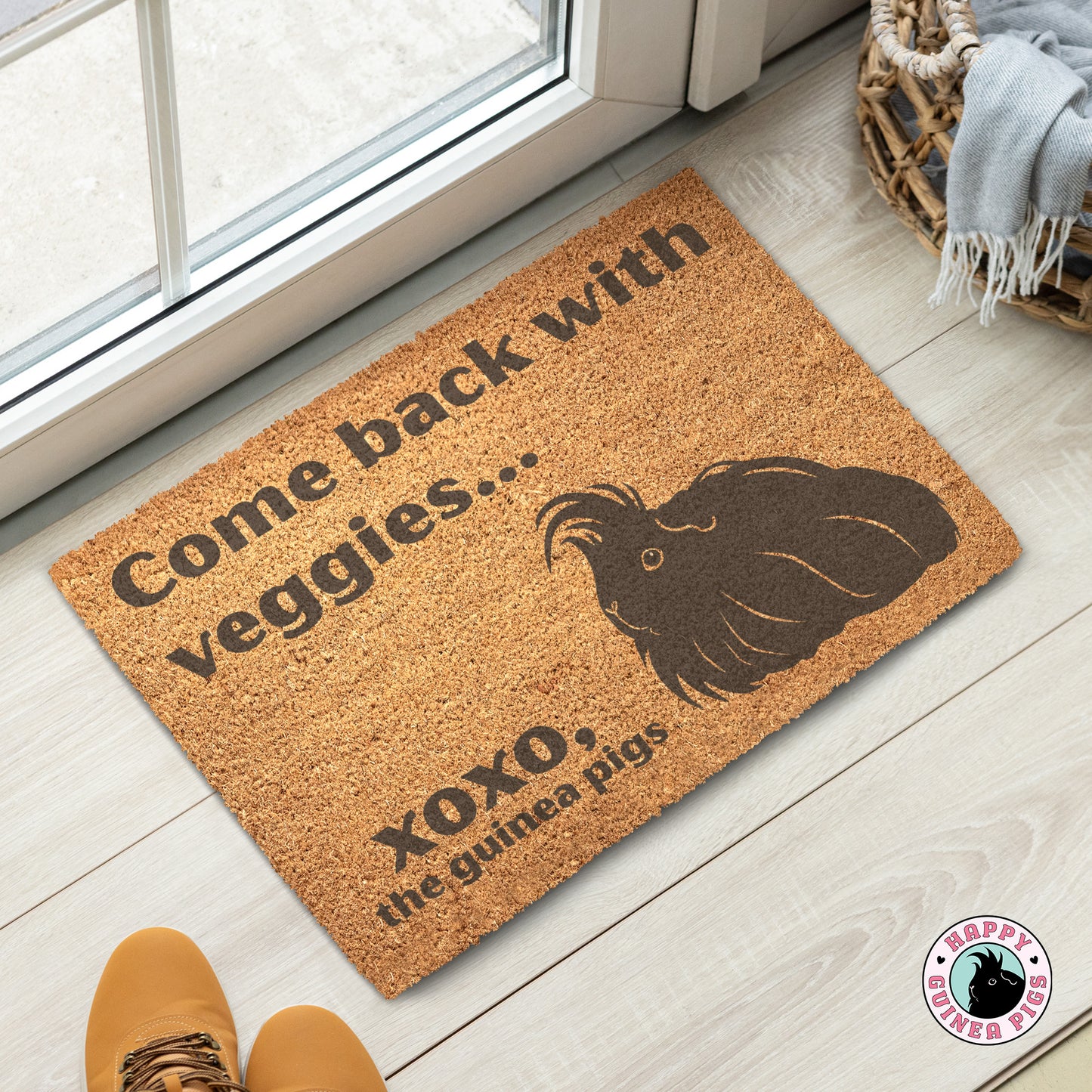 Come Back with Veggies Doormat