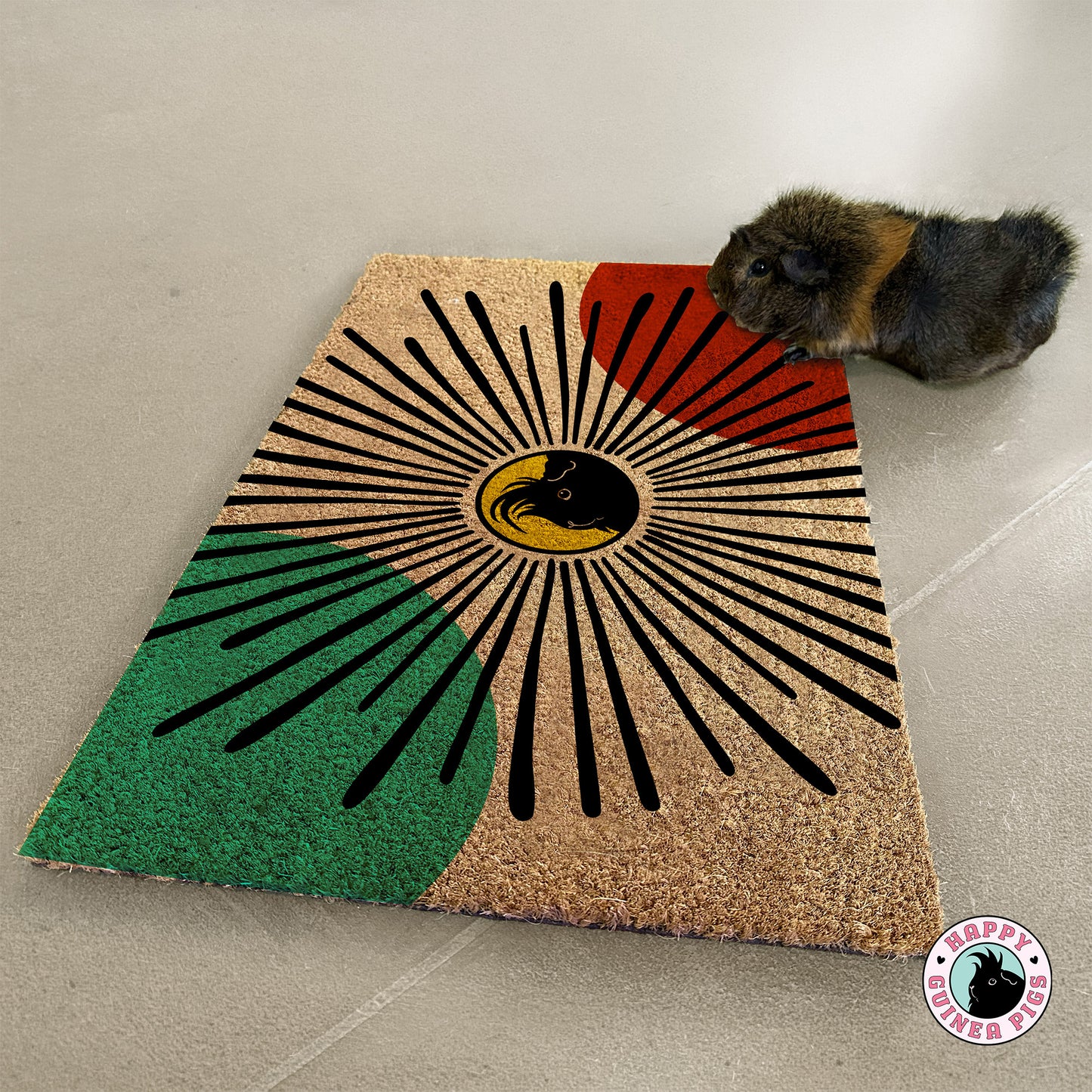 Guinea Pig Sun Burst Doormat