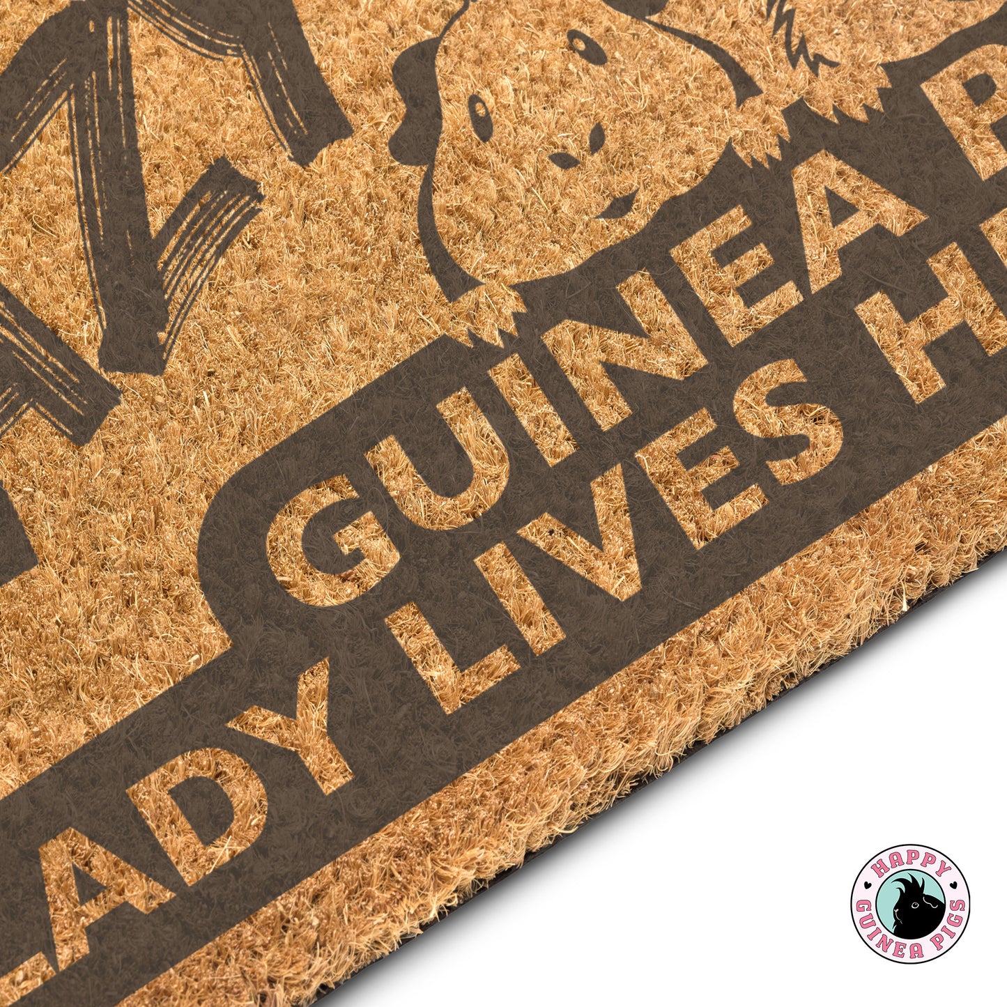 Crazy Guinea Pig Lady Lives Here Doormat