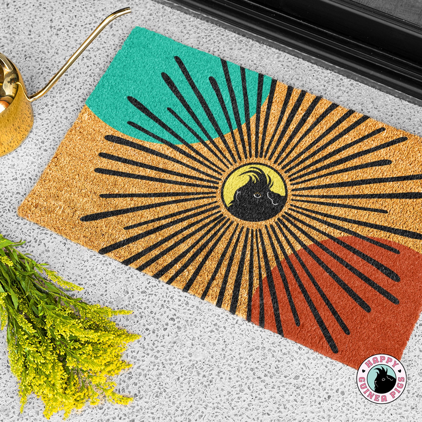 Guinea Pig Sun Burst Doormat