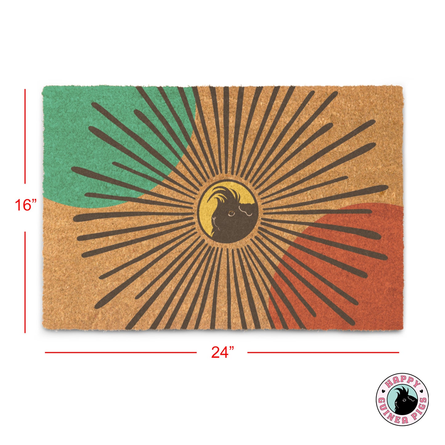 Guinea Pig Sun Burst Doormat