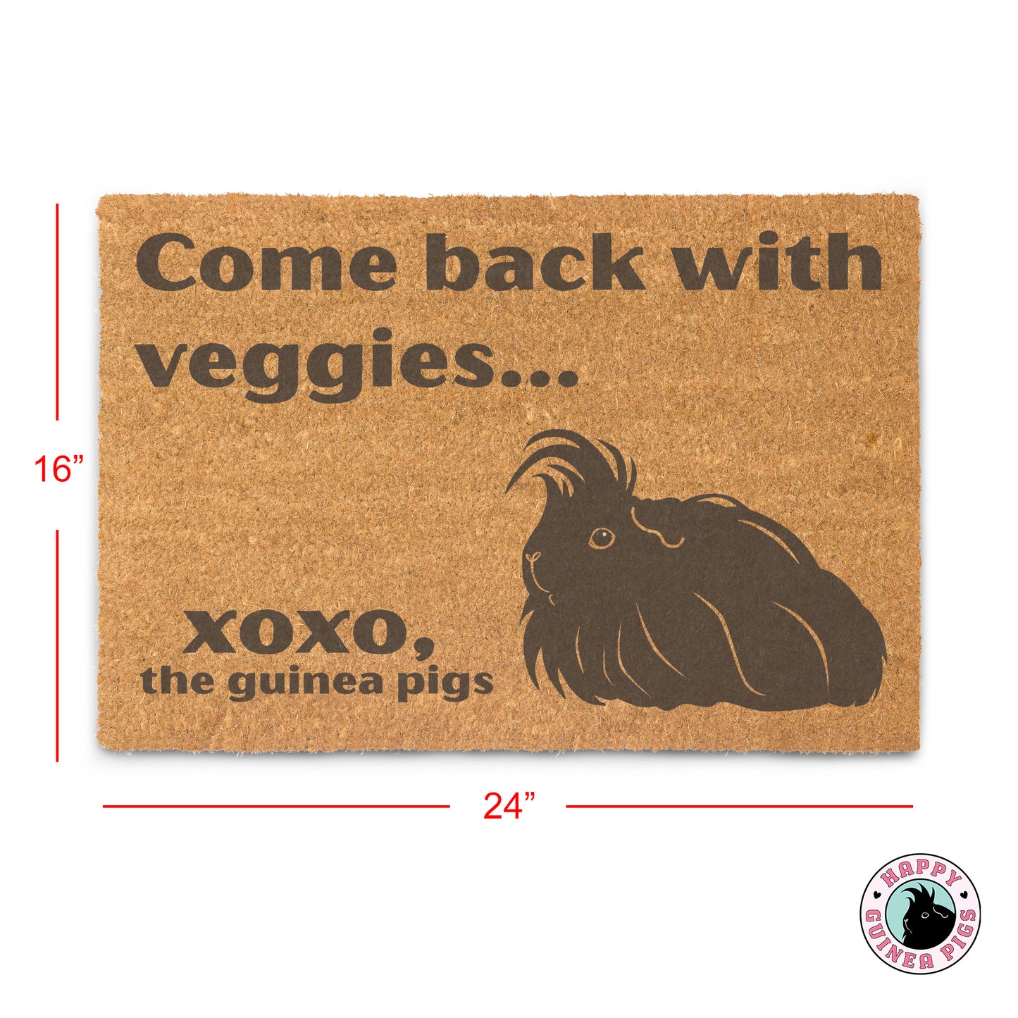 Come Back with Veggies Doormat