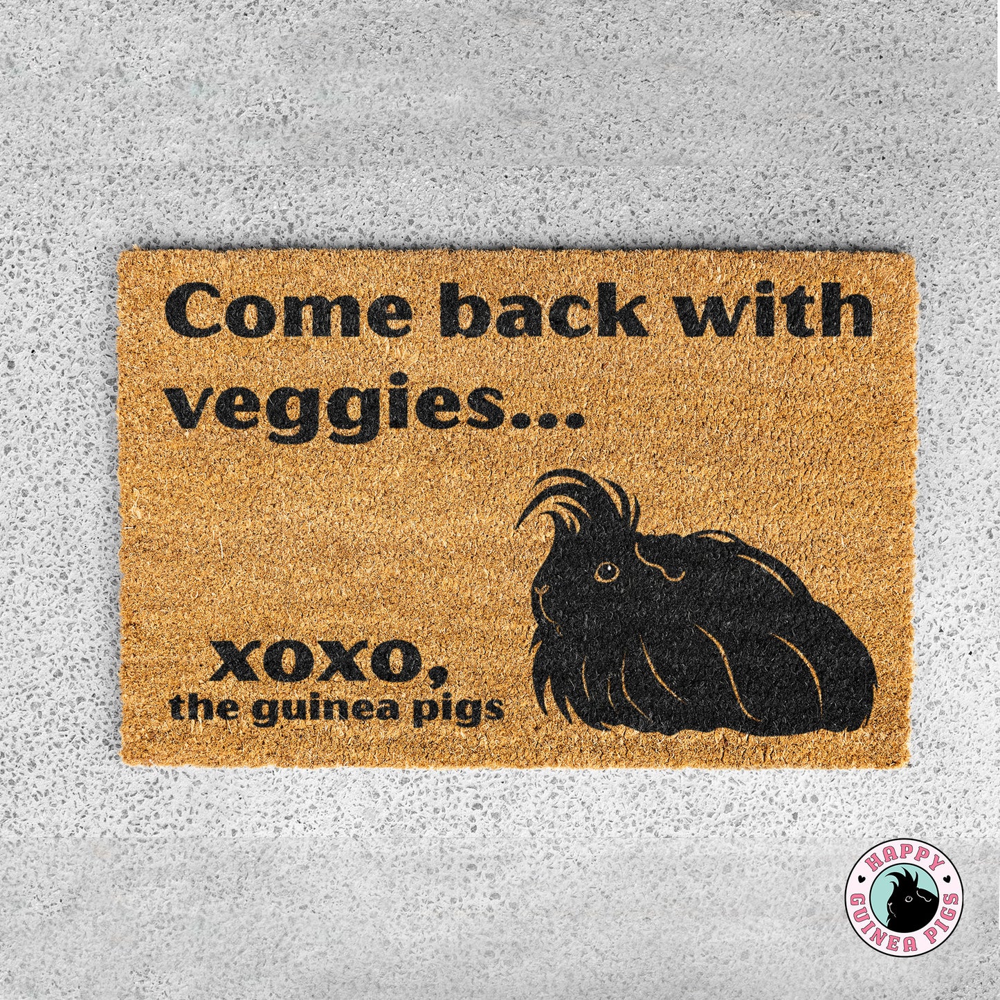 Come Back with Veggies Doormat
