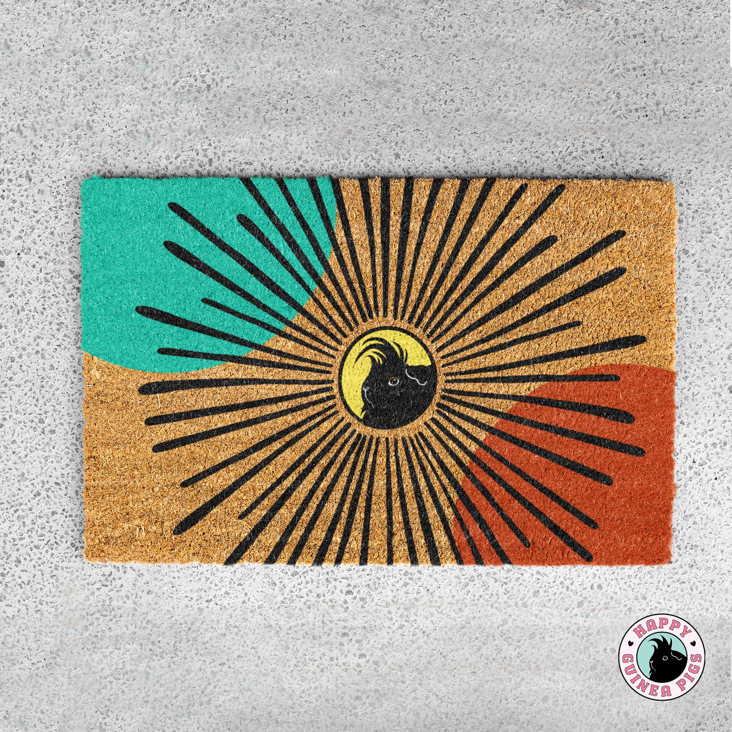 Guinea Pig Sun Burst Doormat